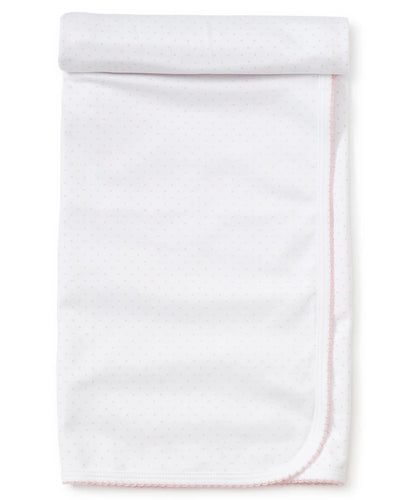 White/Pink New Kissy Dots Print Blanket