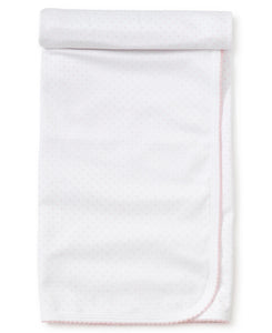 White/Pink New Kissy Dots Print Blanket