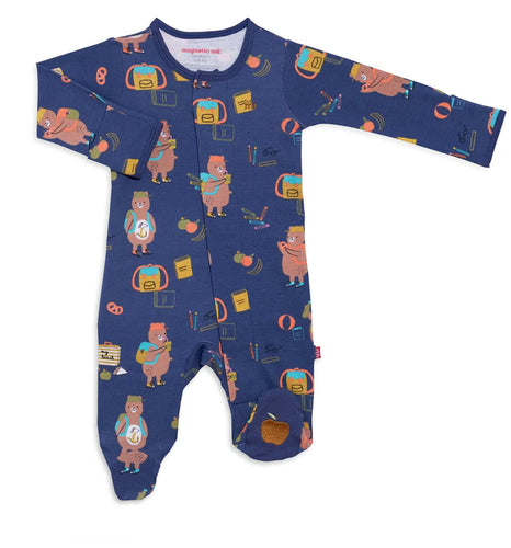 first class organic cotton magnetic footie