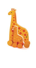 Mommy and baby push toy