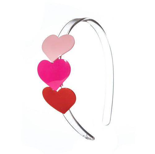 Valentine Heart Acrylic Headbands