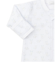 Gingham Bunnies Footie, Blue