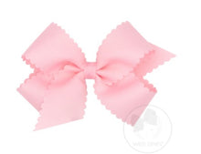 Medium Grosgrain Scalloped Edge Bow(9793)